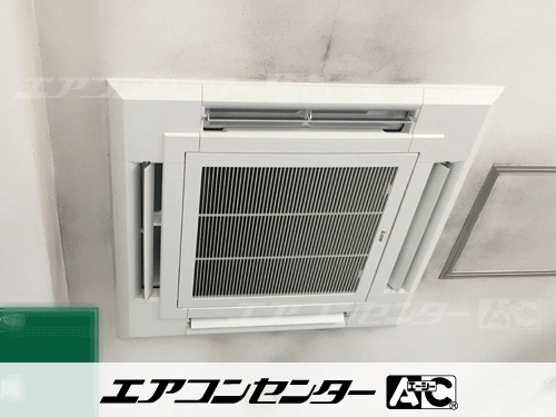 天井カセット形4方向吹出 業務用エアコン 4馬力シングル 1式
