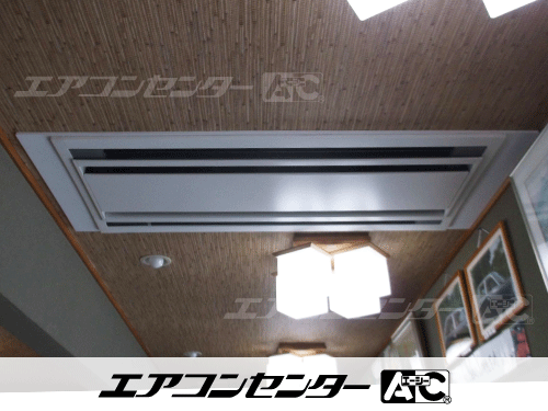 天井カセット形2方向吹出 業務用エアコン 3馬力シングル 1式