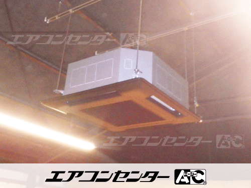 天井カセット形4方向吹出 業務用エアコン 12馬力ツイン 1式、壁掛形 業務用エアコン 4馬力シングル 1式