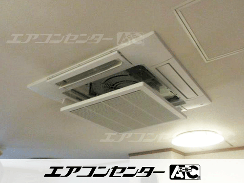 天井カセット形4方向吹出 業務用エアコン 6馬力ツイン 1式