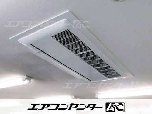 天井カセット形1方向吹出 業務用エアコン 3馬力シングル 1式