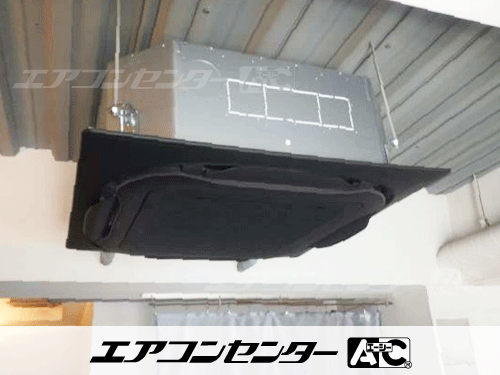天井カセット形4方向吹出 業務用エアコン 4馬力シングル 1式