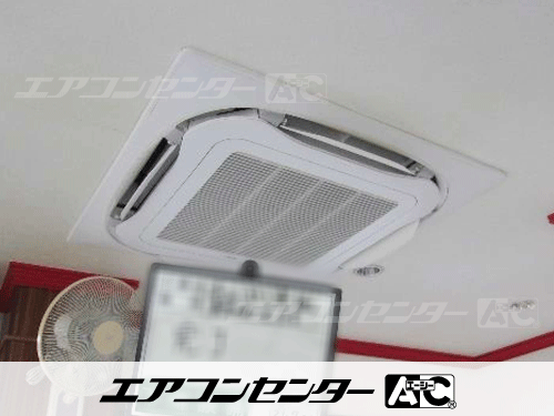 天井カセット形4方向吹出 業務用エアコン 6馬力ツイン 1式