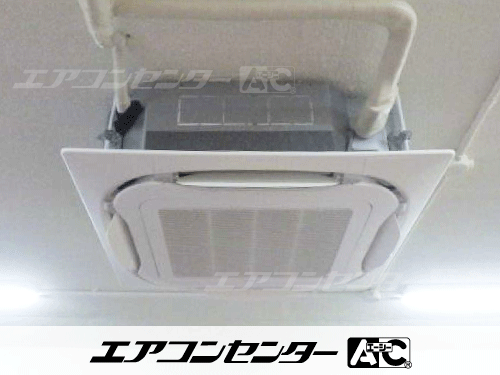 天井カセット形4方向吹出 業務用エアコン 3馬力シングル 1式