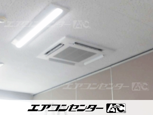 天井カセット形4方向吹出 業務用エアコン 5馬力シングル 1式