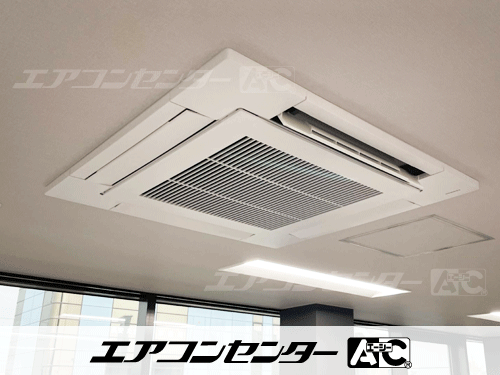 天井カセット形4方向吹出 業務用エアコン 4馬力ツイン 1式