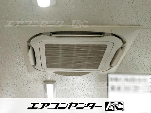 天井カセット形4方向吹出 業務用エアコン 3馬力シングル 1式