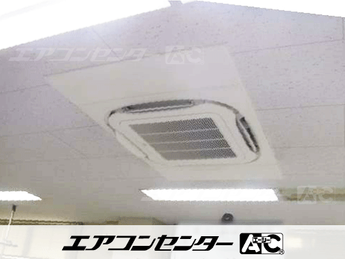 天井カセット形4方向吹出 業務用エアコン 8馬力ツイン 2式