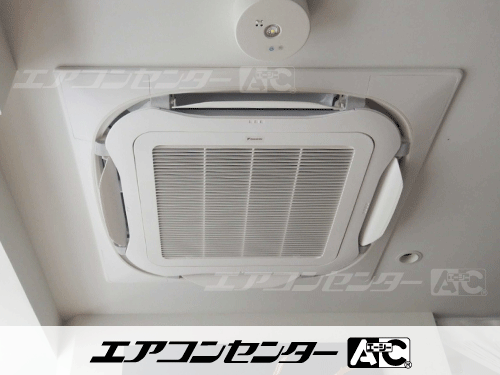 天井カセット形4方向吹出 業務用エアコン 3馬力シングル 1式