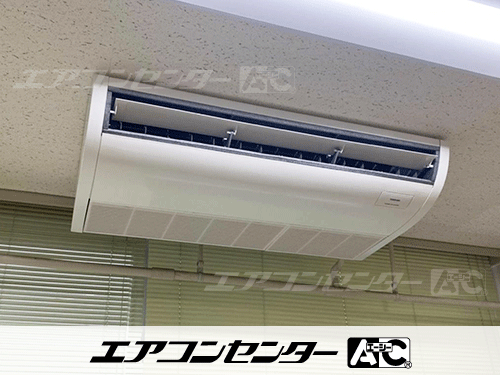 天井吊形 業務用エアコン 5馬力ツイン 1式、天井カセット形4方向吹出 業務用エアコン 3馬力シングル 2式