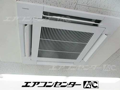 天井カセット形4方向吹出 業務用エアコン 4馬力シングル 1式