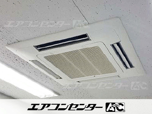 天井カセット形4方向吹出 業務用エアコン 2馬力シングル 1式