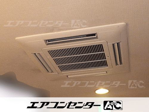 天井カセット形4方向吹出 業務用エアコン 2.5馬力シングル 1式