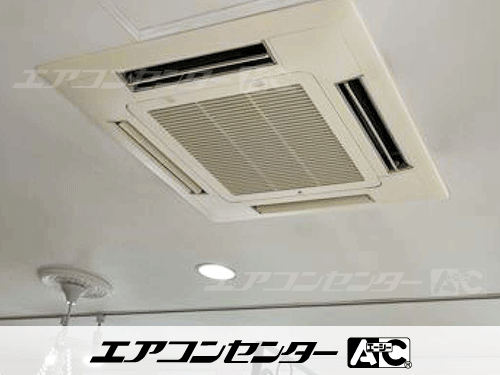 天井カセット形4方向吹出 業務用エアコン 2馬力シングル 1式