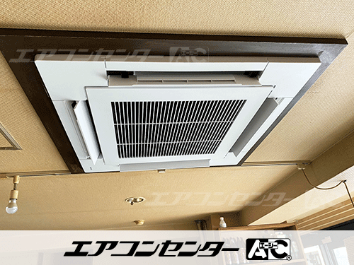 天井カセット形4方向吹出 業務用エアコン 6馬力シングル 1式