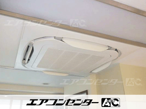 天井カセット形4方向吹出 業務用エアコン 6馬力ツイン 1式