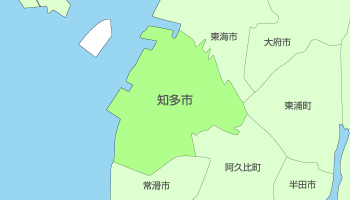 知多市及び周辺地域も対応いたします。