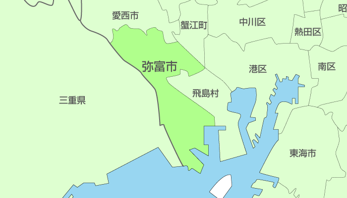 弥富市及び周辺地域も対応いたします。