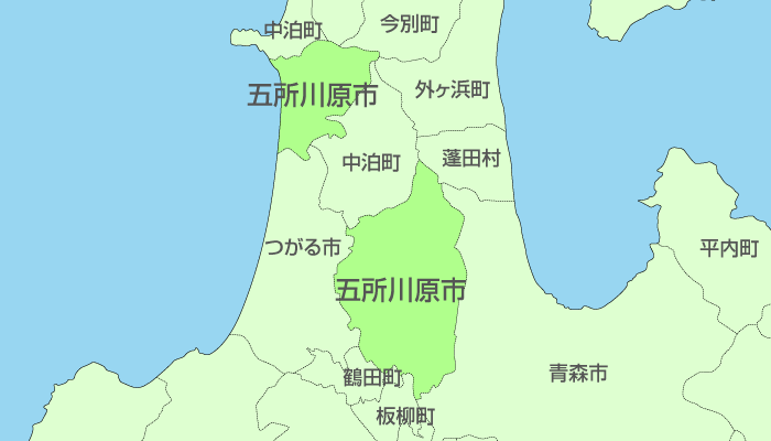 五所川原市及び周辺地域も対応いたします。