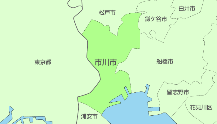 市川市及び周辺地域も対応いたします。