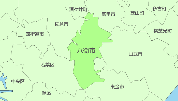 八街市及び周辺地域も対応いたします。