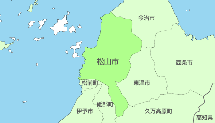 松山市及び周辺地域も対応いたします。