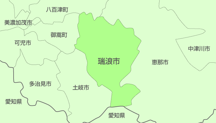 ゼンリン住宅地図 岐阜県瑞浪市、多治見、中津川南 本