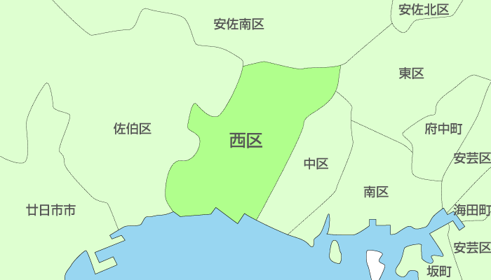 広島市西区及び周辺地域も対応いたします。