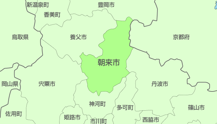 朝来市及び周辺地域も対応いたします。