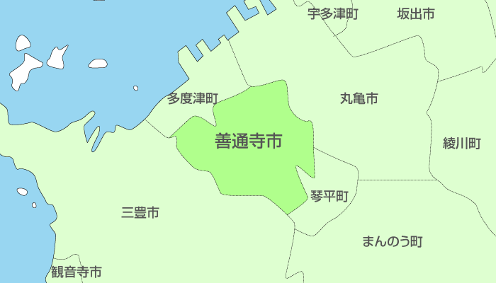 善通寺市及び周辺地域も対応いたします。