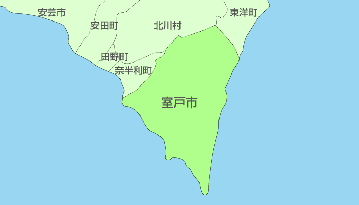 室戸市及び周辺地域も対応いたします。