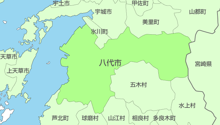 八代市及び周辺地域も対応いたします。