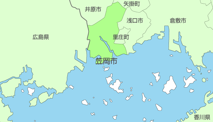 笠岡市及び周辺地域も対応いたします。