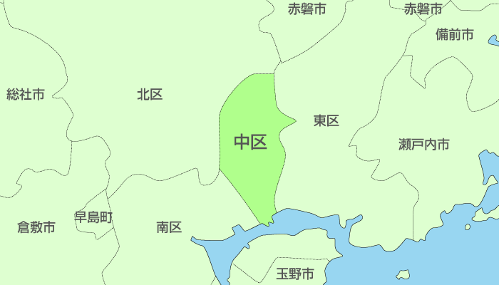 岡山市中区及び周辺地域も対応いたします。