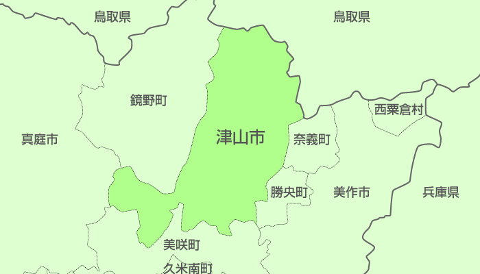 津山市及び周辺地域も対応いたします。