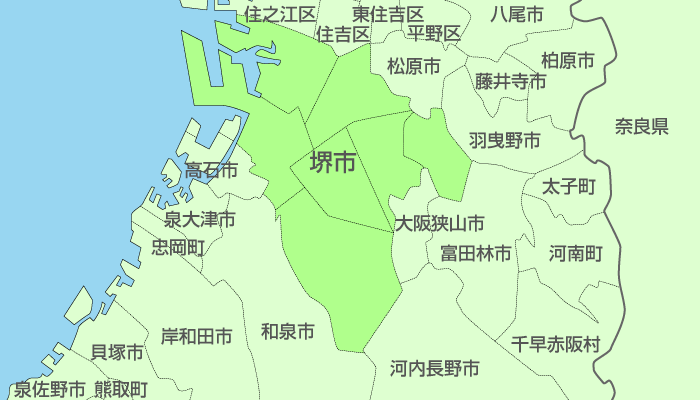 堺市及び周辺地域も対応いたします。