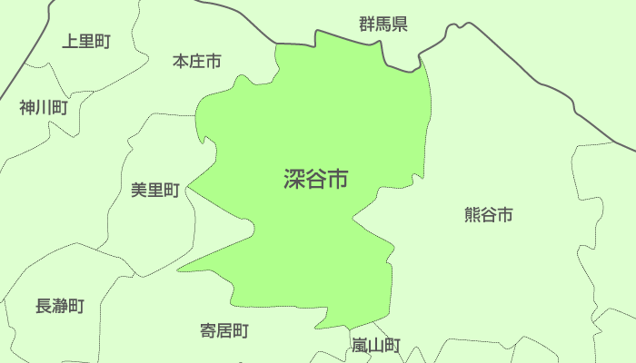深谷市及び周辺地域も対応いたします。