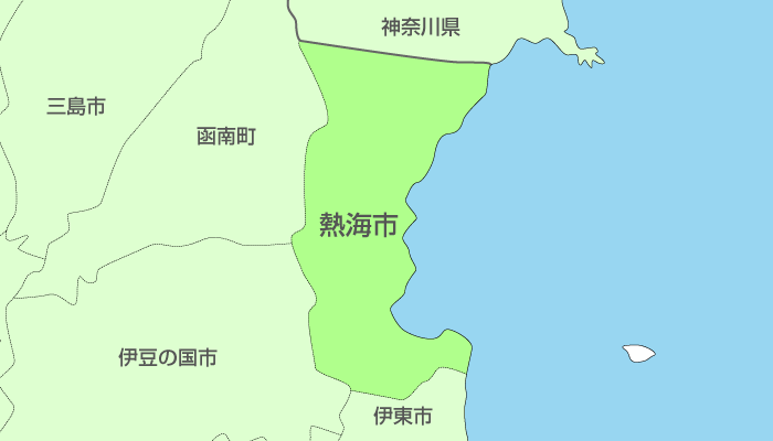 熱海市及び周辺地域も対応いたします。