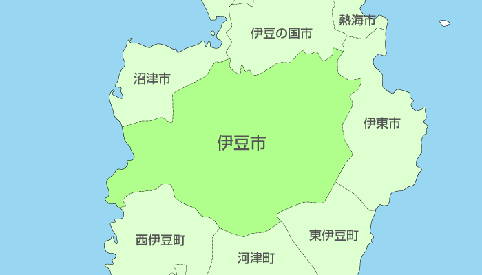 伊豆市及び周辺地域も対応いたします。