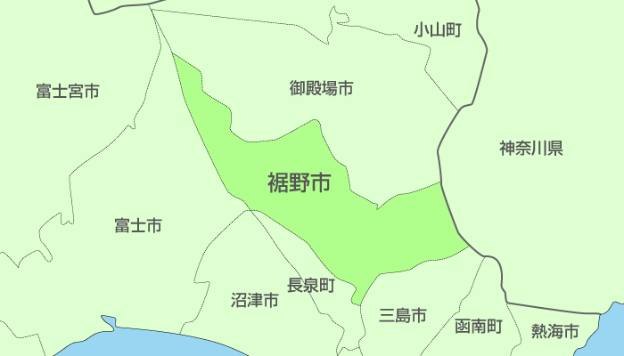 裾野市及び周辺地域も対応いたします。