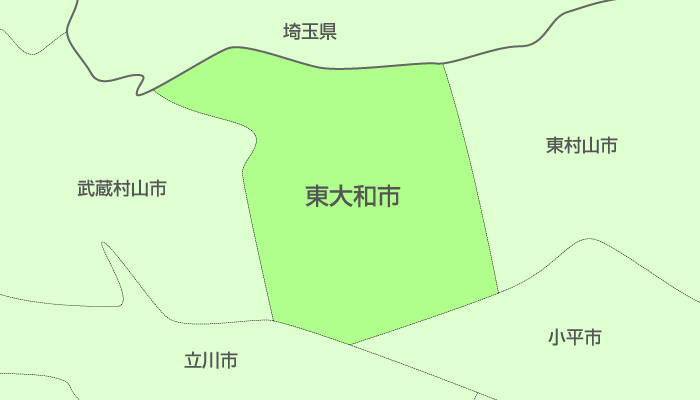 東大和市及び周辺地域も対応いたします。
