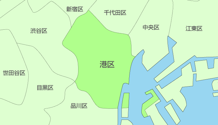港区及び周辺地域も対応いたします。