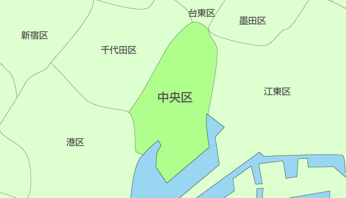 中央区及び周辺地域も対応いたします。
