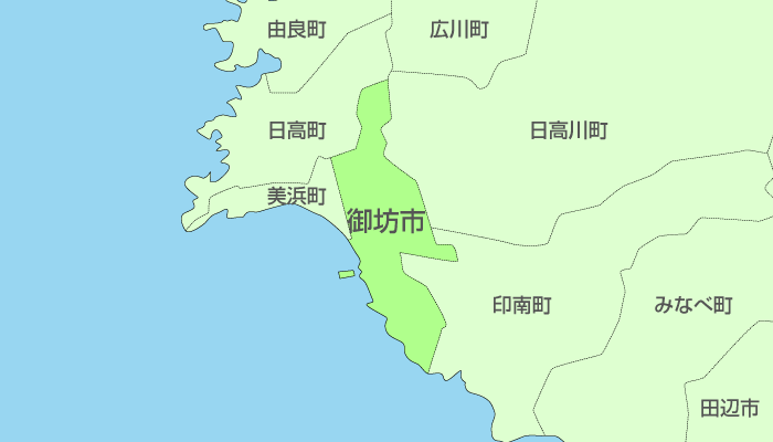 御坊市及び周辺地域も対応いたします。