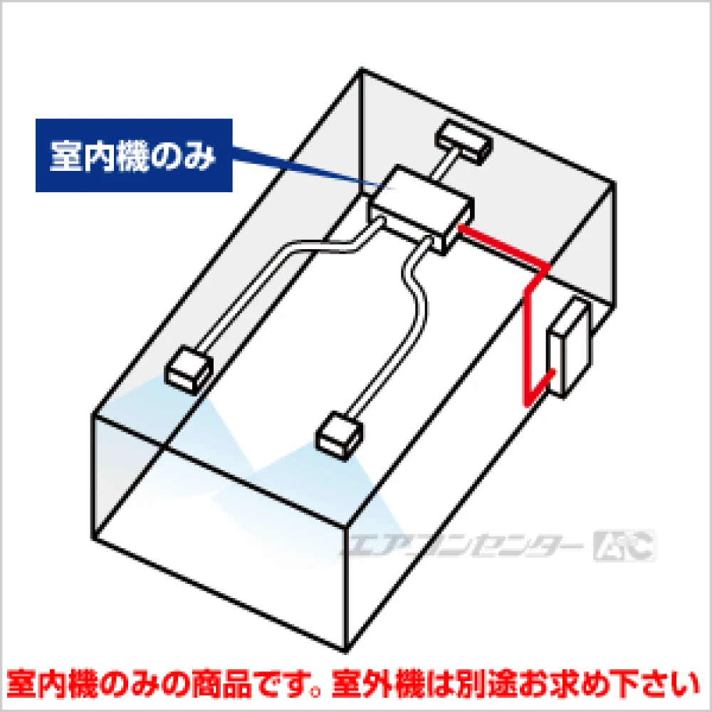 マルチフリービルトイン形（室内機のみ） 3.6kW 12畳用