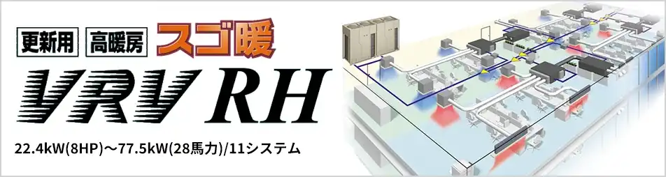 冷暖フリー 高暖房 VRV RHシリーズの製品イメージ