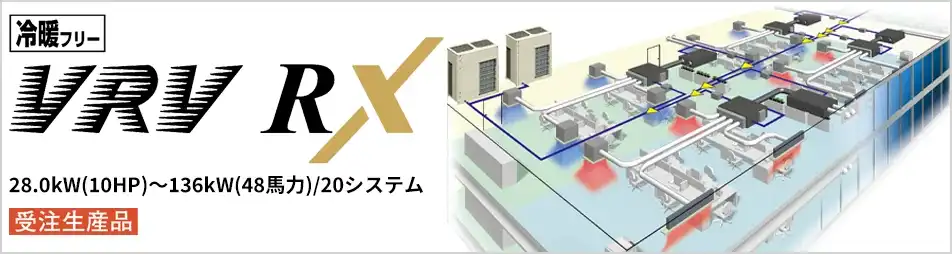 冷暖フリー VRV RXシリーズの製品イメージ