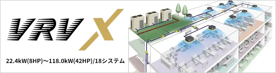 ビル用エアコンビル用マルチVRV Xの製品イメージ