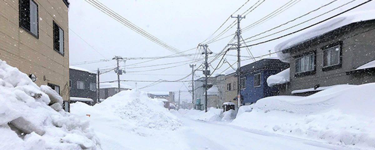 雪が積もった地域の写真