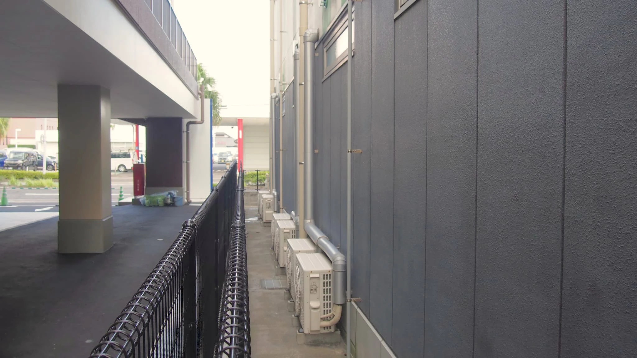 室外機の周辺の写真